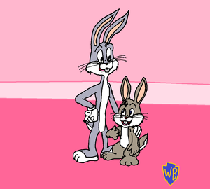  Bugs and Clyde Bunny Uncle and Nephew door Warner Bros (Bugs's Home) II