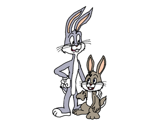  Bugs and Clyde Bunny Uncle and Nephew door Warner Bros