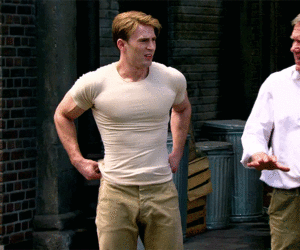 Chris Evans as Steve Rogers in Captain America: The First Avenger || BTS