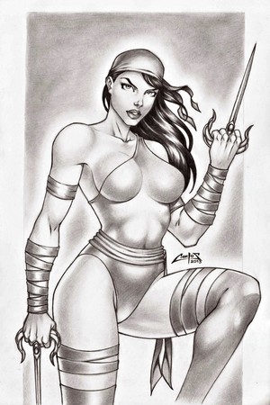  Elektra - Hot and Sexy Art sa pamamagitan ng Carlos Braga