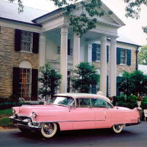  Elvis Presley 1955 गुलाबी Cadillac
