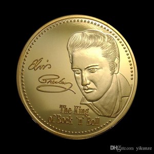  Elvis Presley Commemorative emas Coin