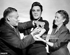  Elvis Presley Getting Polio Vaccine