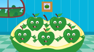  Fïve Lïttle Apples | Nursery Rhymes For Toddlers | Cartoon Vïdeos For Babïes