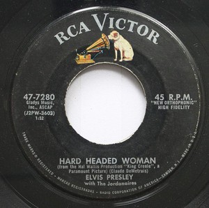  Hard Headed Woman On 45 RPM