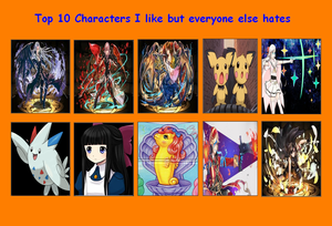  High tide 상단, 맨 위로 10 characters i like but everyone else hates