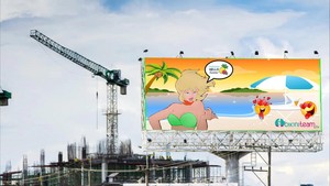  Holli Would on the Billboard