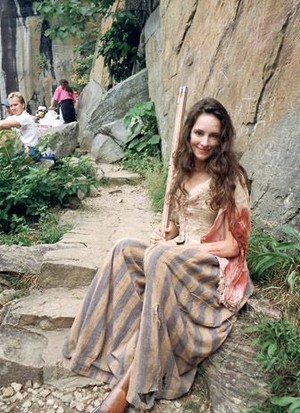  Madeleine Stowe behind the scenes of The Last of The Mohicans