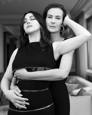  Monica Belluci & Carole Bouquet for Paris Match Magazine