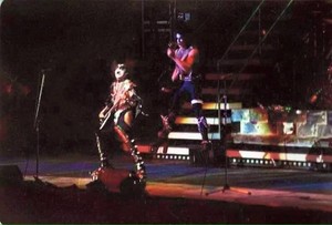  Paul and Gene ~Calgary, Alberta, Canada...July 31, 1977 (CAN/AM - amor Gun Tour)
