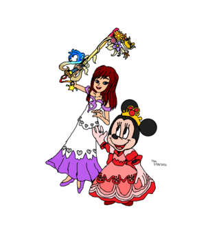  Princess Kairi and クイーン Minnie ( Light ).....,,