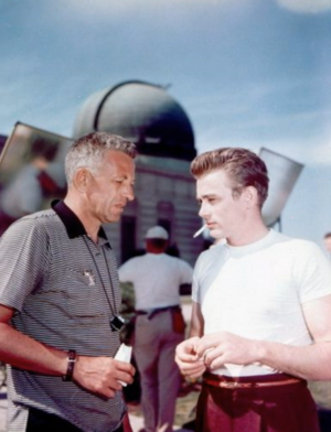 Rebel Without a Cause - Behind the Scenes - James Dean and Nicholas raio, ray