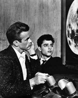 Rebel Without a Cause - Behind the Scenes - James Dean and Sal Mineo