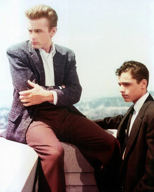 Rebel Without a Cause - Behind the Scenes - James Dean and Sal Mineo