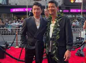  Simu Liu and Destin Daniel Cretton || World Premiere Shang-Chi and the Legend of the Ten Rings