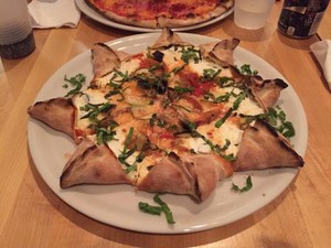  star, sterne Shaped pizza