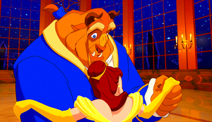  Walt डिज़्नी Screencaps - The Beast & Princess Belle