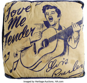 Vintage Elvis Presley Throw Pillow
