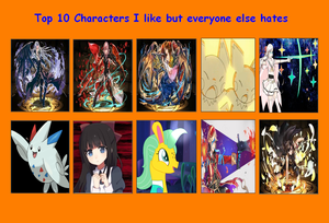  상단, 맨 위로 10 characters i like but everyone else hates