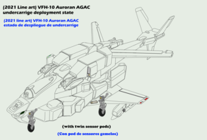  (Twin sensor pods) VFH-10 Auroran AGAC undercarrige deployment status