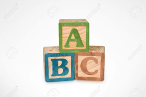  A, B, C Wooden Learnïng Blocks (Wïth Clïppïng Path)