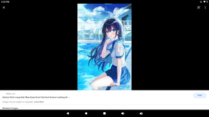  anime girl at the pool