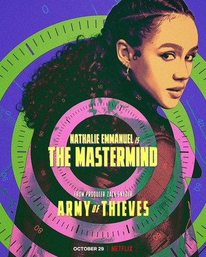 Army of Thieves (2021) Poster - Nathalie Emmanuel is The Mastermind