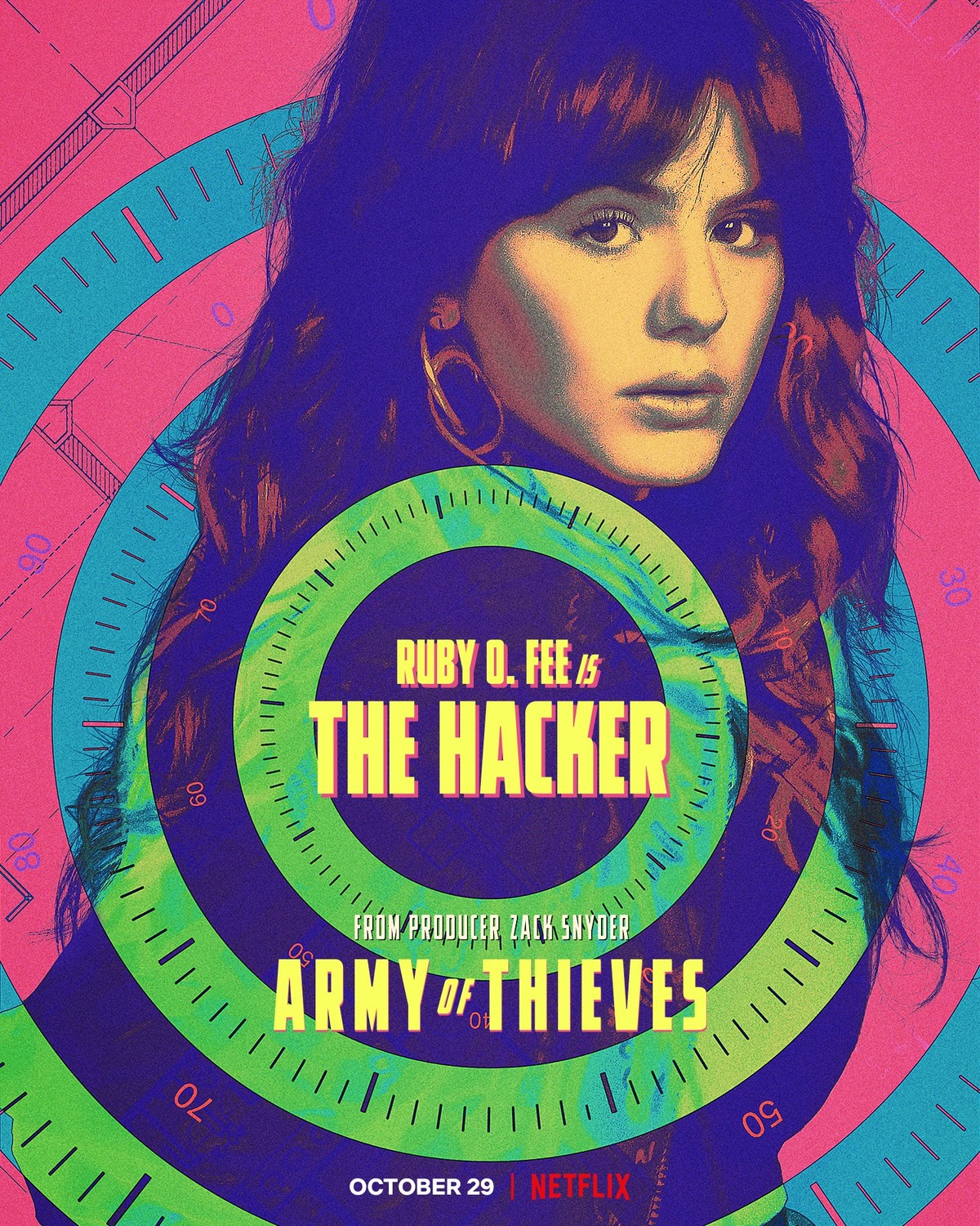 Army of Thieves (2021) Poster - Ruby O. Fee is The Hacker