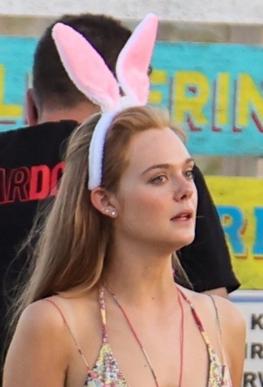 Bunny ears and triple-pierced ears