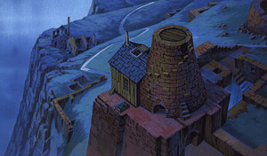  kastil, castle in the Sky Background Art