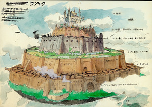  istana, castle in the Sky Concept Art