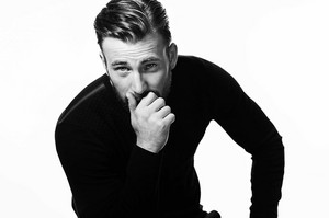  Chris Evans in black and white || 2014
