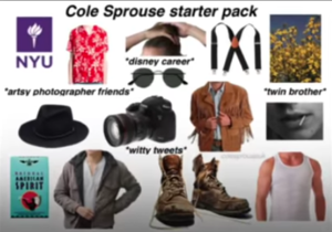 Cole Sprouse starter pack