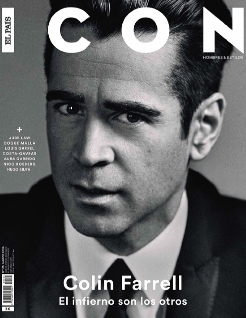 Colin Farrell for Icon El País (April 2016)
