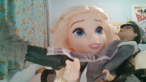 Elsa Holds Her Honey In Her Arms