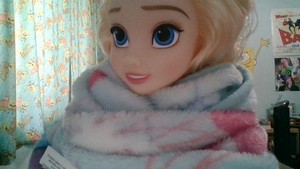 Elsa Offers To Share Her Blanket, Because The Cold Never Bothered Her Anyway