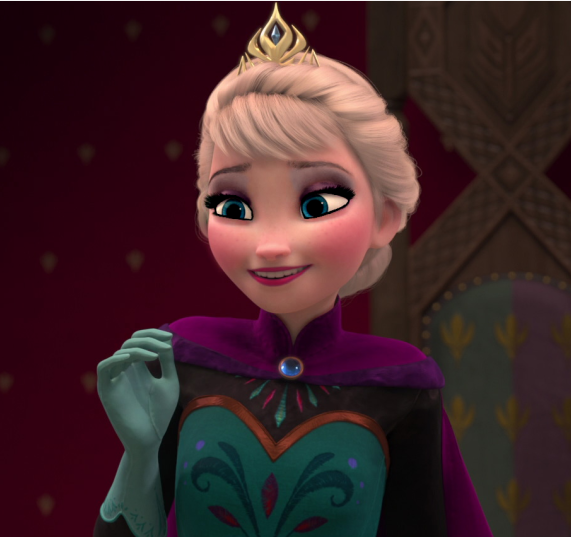 Elsa's heiress look.