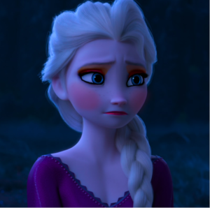  Elsa's intellectual look.