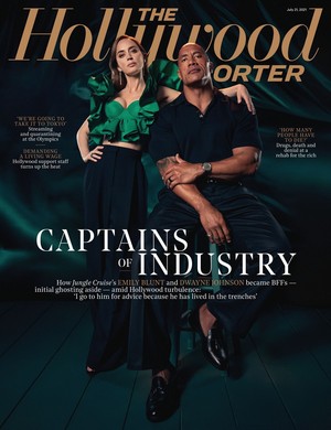  Emily Blunt & Dwayne Johnson for The Hollywood Reporter (July 2021)