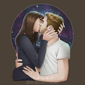  Fitzsimmons Drawing - Space Reunion