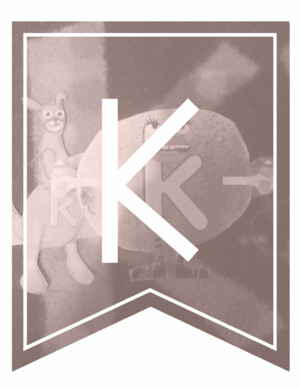 Gïrls Pïnk Banner Letters – K