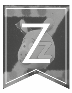  Gïrls Pïnk Banner Letters – Z