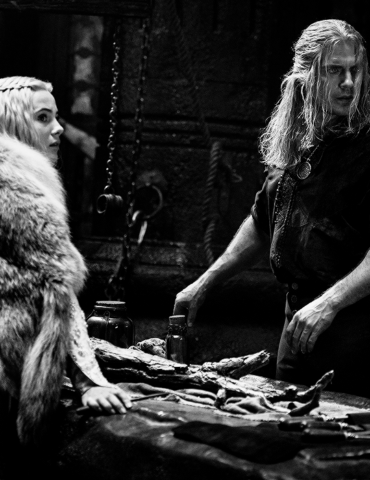 Geralt and Ciri at Kaer Morhen || Season 2 Exclusive Stills