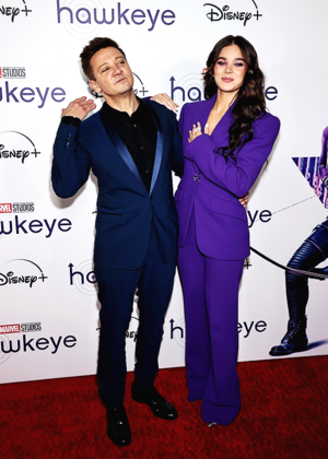 Hailee Steinfeld and Jeremy Renner | Special screening of Hawkeye in New York | November 22, 2021
