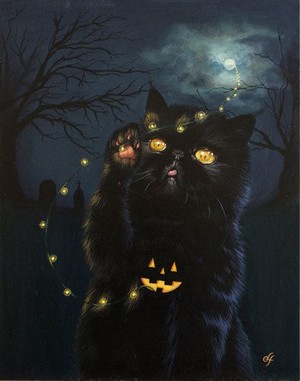 Halloween wishes for you frommy cattastic friends and me🎃🩸🌕