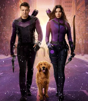  Hawkeye || Clint, Kate and Lucky the 比萨, 比萨饼 Dog