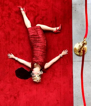 Jennifer Tilly putting the red in Red Carpet - 2021