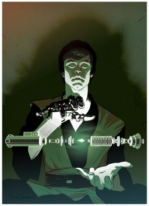  Luke Skywalker - Green Lightsaber
