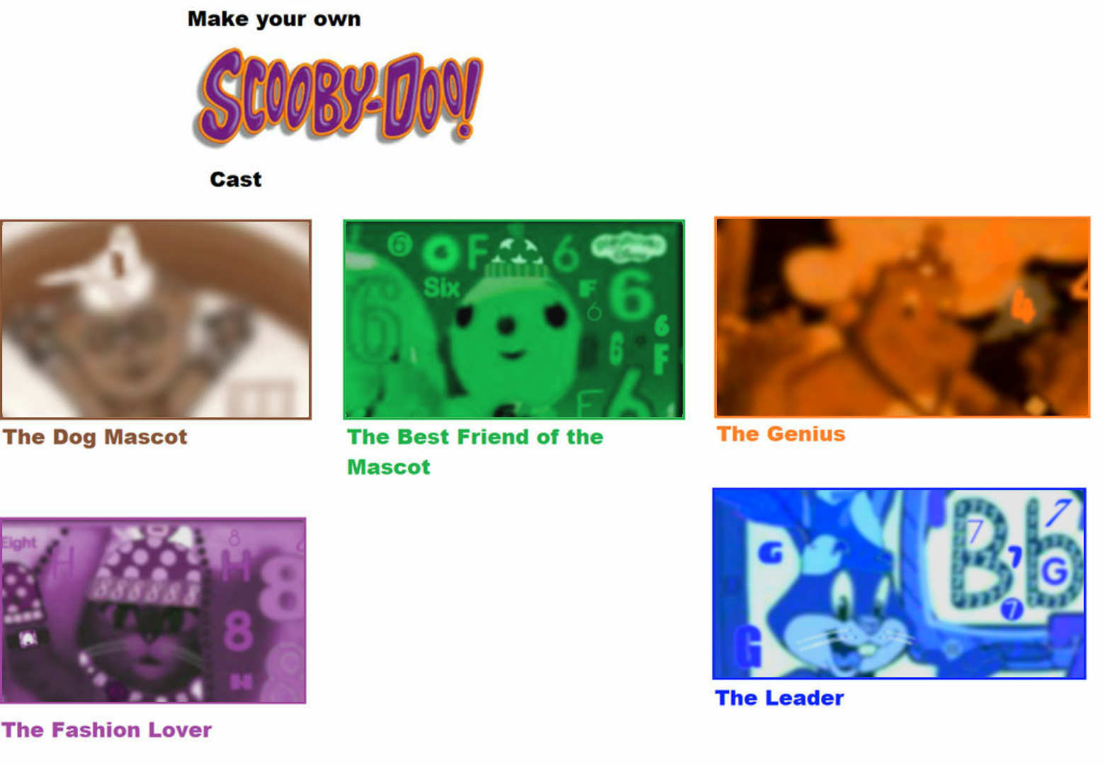  Make Your Own Scooby Doo Cast Meme oleh EmïlyHedgehog67 On DevïantArt