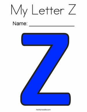  My Letter Z Colorïng Page - Twïsty Noodle